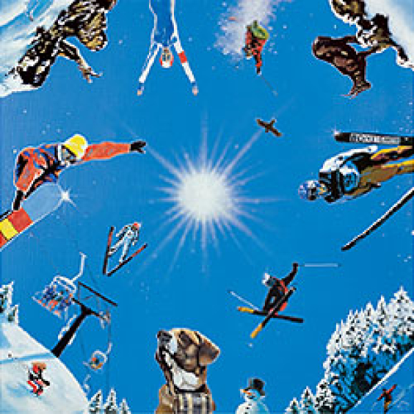 Austauschmotiv Deckenbild "Skipiste"